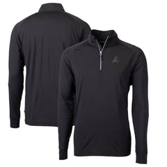 Arizona Diamondbacks Cutter & Buck Adapt Eco Knit Recycled Quarter-Zip Pullover Top | MLB New