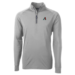 Arizona Diamondbacks Cutter & Buck Adapt Eco Knit Recycled Quarter-Zip Pullover Top | MLB Online