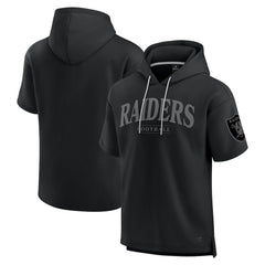 Las Vegas Raiders Fanatics Unisex Elements Ready Short Sleeve Pullover Hoodie