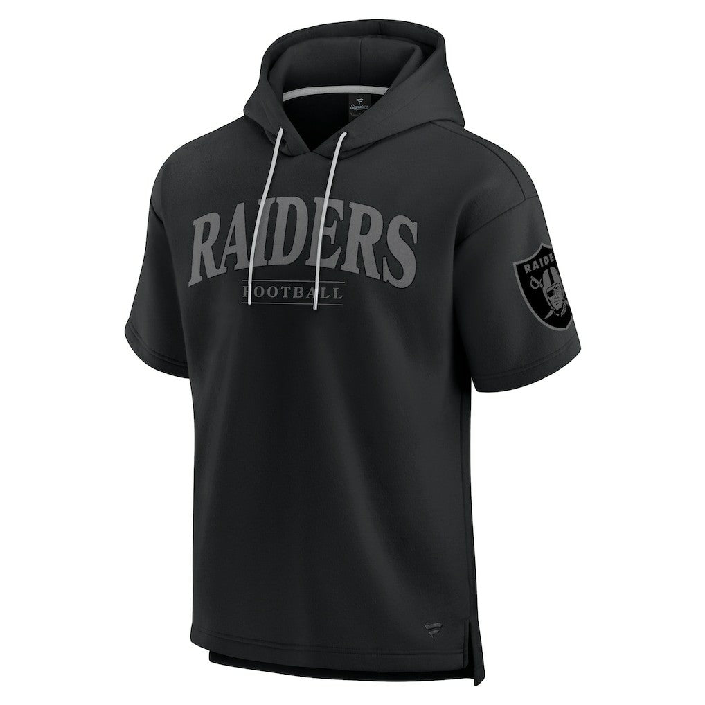 Las Vegas Raiders Fanatics Unisex Elements Ready Short Sleeve Pullover Hoodie