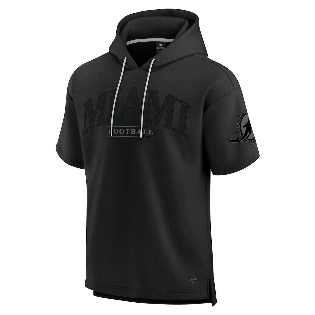 Miami Dolphins Fanatics Unisex Elements Ready Short Sleeve Pullover Hoodie