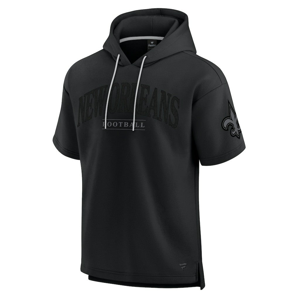 New Orleans Saints Fanatics Unisex Elements Ready Short Sleeve Pullover Hoodie