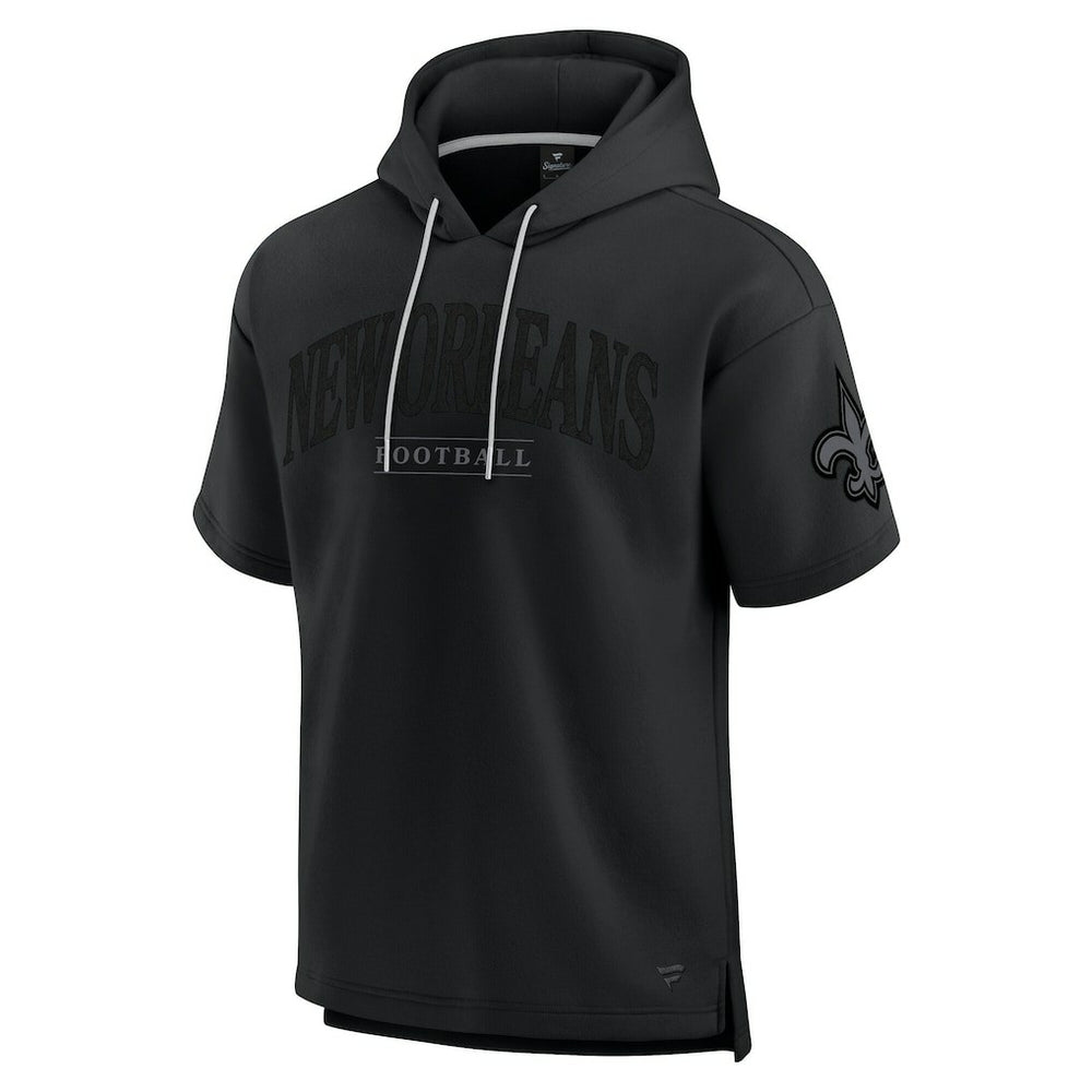 New Orleans Saints Fanatics Unisex Elements Ready Short Sleeve Pullover Hoodie