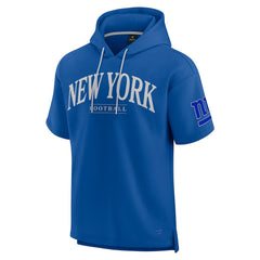New York Giants Fanatics Unisex Elements Ready Short Sleeve Pullover Hoodie