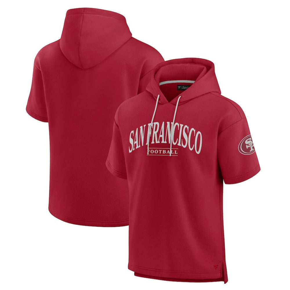 San Francisco 49ers Fanatics Unisex Elements Ready Short Sleeve Pullover Hoodie