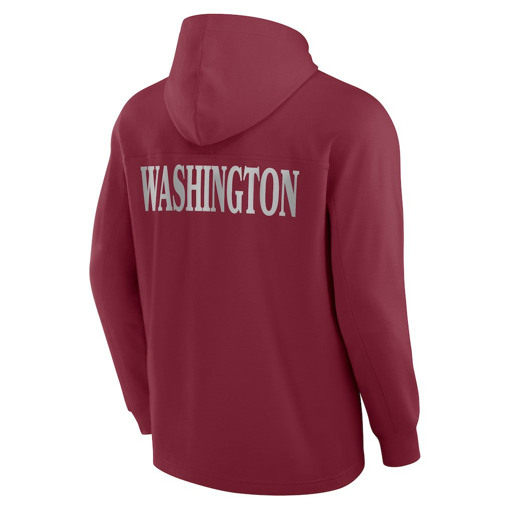 Washington Commanders Fanatics Elements Blaze Tri-Blend Long Sleeve Hoodie T-Shirt