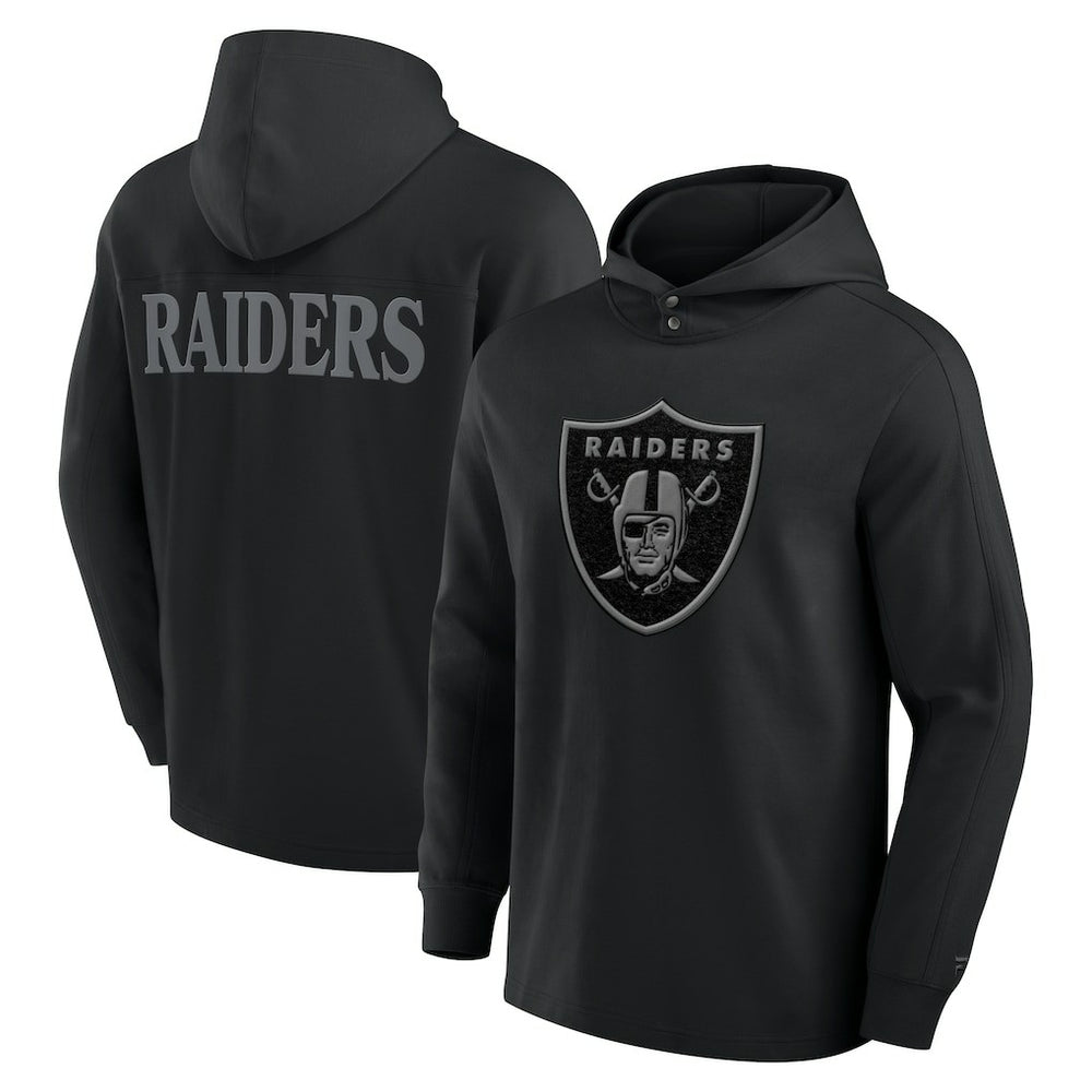 Las Vegas Raiders Fanatics Elements Blaze Tri-Blend Long Sleeve Hoodie T-Shirt