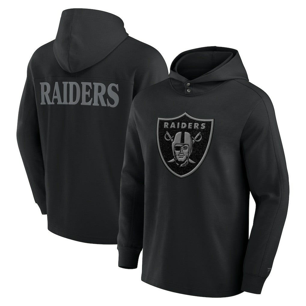 Las Vegas Raiders Fanatics Elements Blaze Tri-Blend Long Sleeve Hoodie T-Shirt