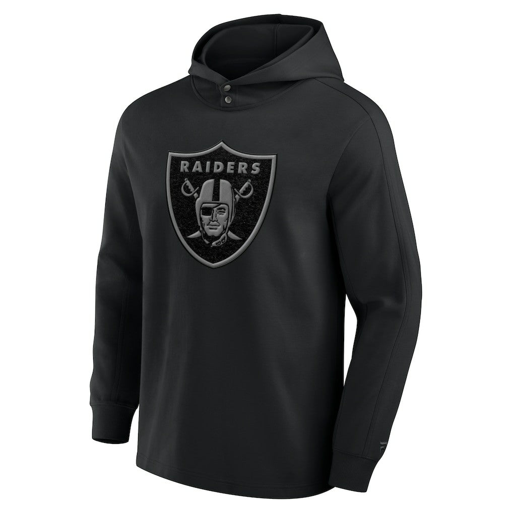 Las Vegas Raiders Fanatics Elements Blaze Tri-Blend Long Sleeve Hoodie T-Shirt