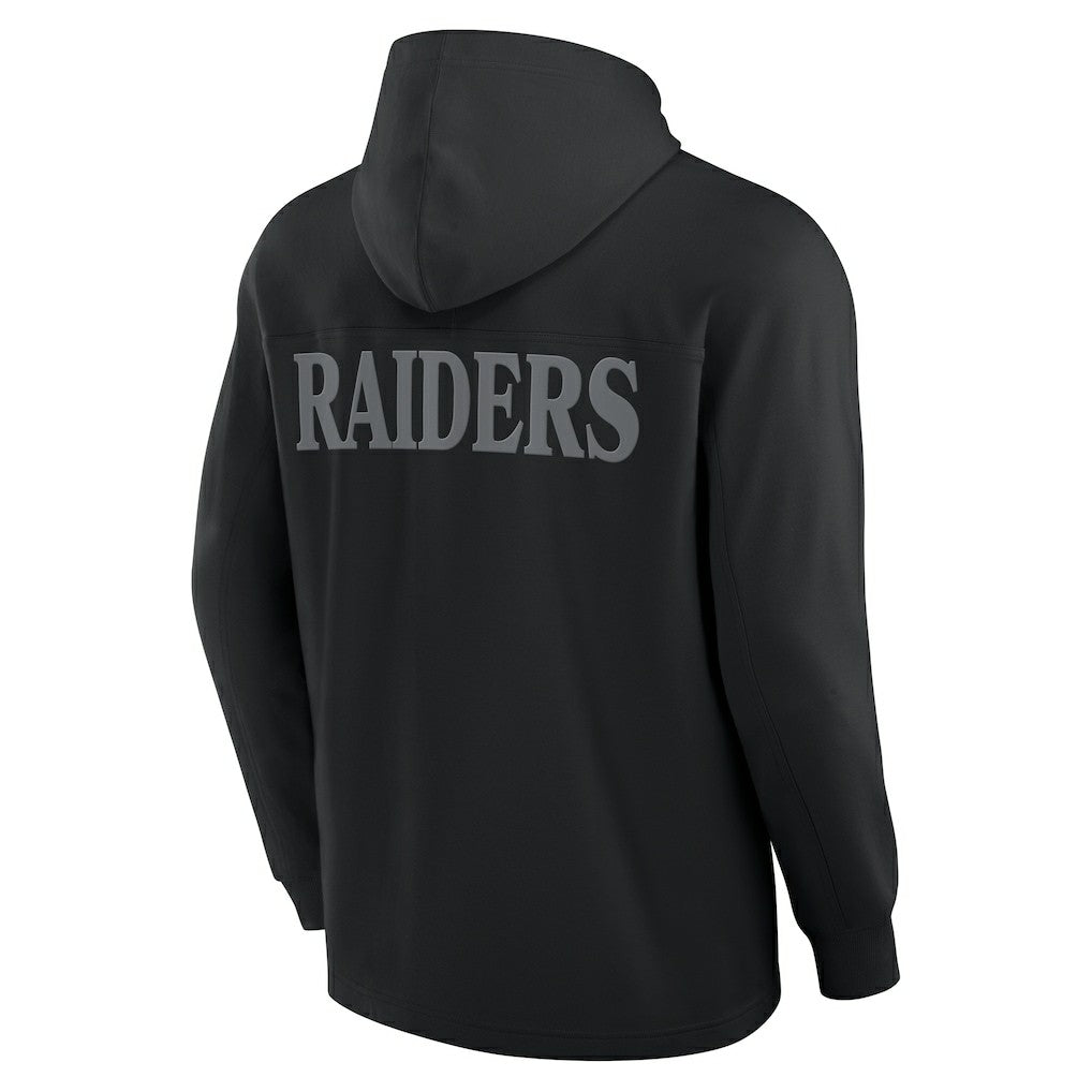 Las Vegas Raiders Fanatics Elements Blaze Tri-Blend Long Sleeve Hoodie T-Shirt