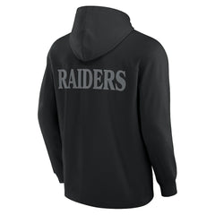 Las Vegas Raiders Fanatics Elements Blaze Tri-Blend Long Sleeve Hoodie T-Shirt