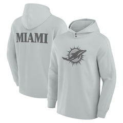 Miami Dolphins Fanatics Elements Blaze Tri-Blend Long Sleeve Hoodie T-Shirt