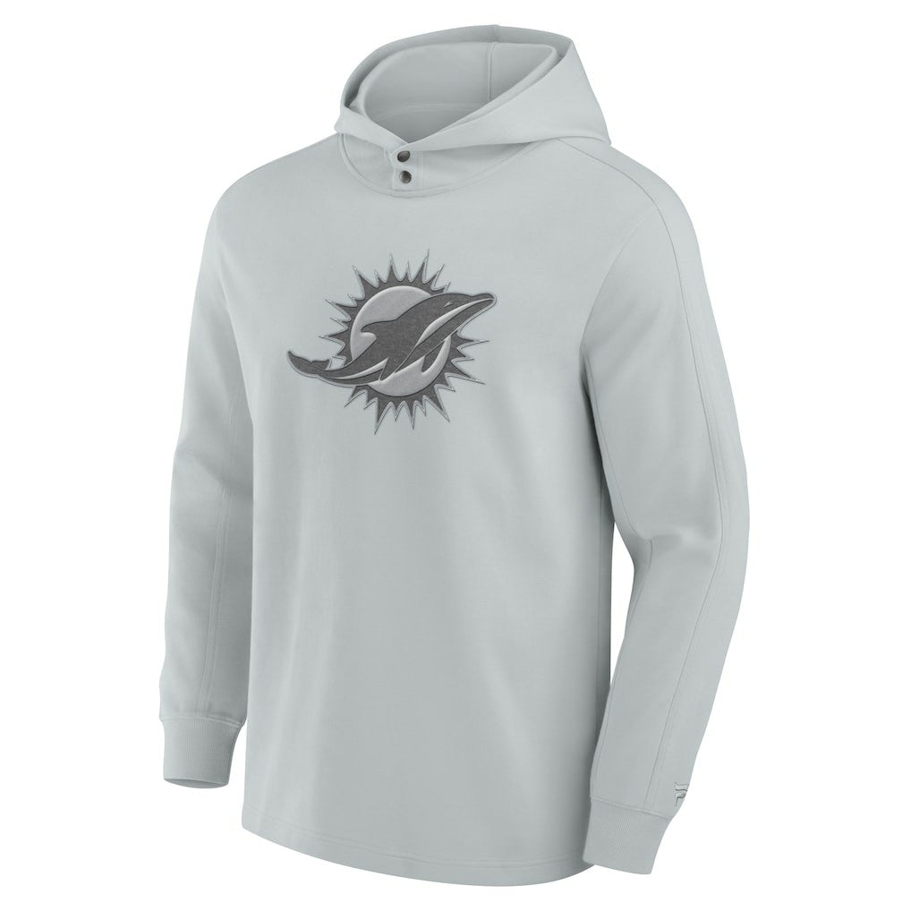 Miami Dolphins Fanatics Elements Blaze Tri-Blend Long Sleeve Hoodie T-Shirt