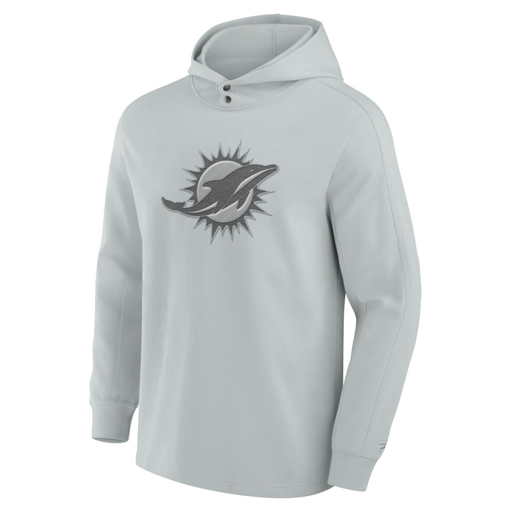 Miami Dolphins Fanatics Elements Blaze Tri-Blend Long Sleeve Hoodie T-Shirt