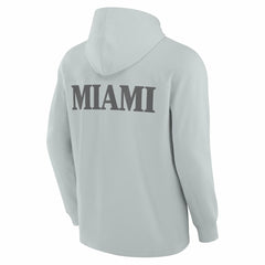 Miami Dolphins Fanatics Elements Blaze Tri-Blend Long Sleeve Hoodie T-Shirt