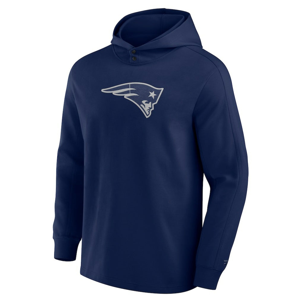 New England Patriots Fanatics Elements Blaze Tri-Blend Long Sleeve Hoodie T-Shirt