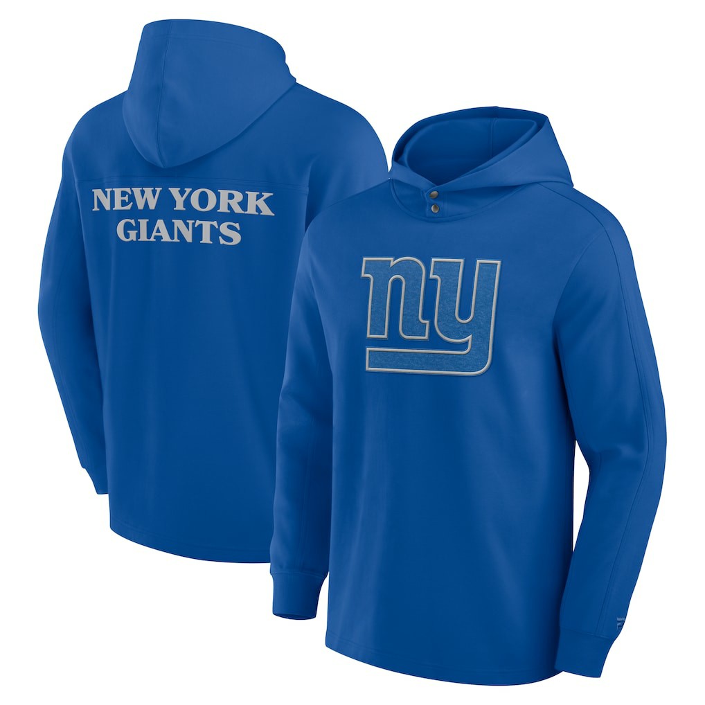 New York Giants Fanatics Elements Blaze Tri-Blend Long Sleeve Hoodie T-Shirt