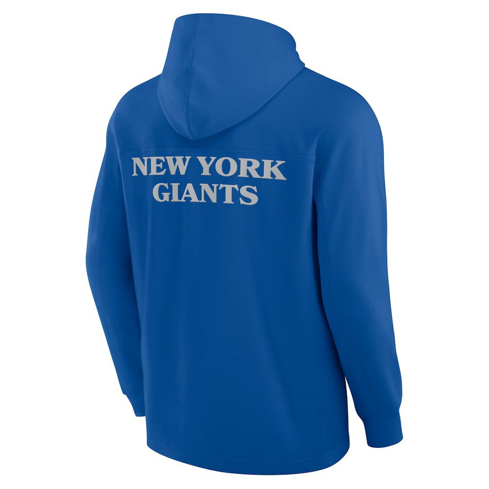 New York Giants Fanatics Elements Blaze Tri-Blend Long Sleeve Hoodie T-Shirt