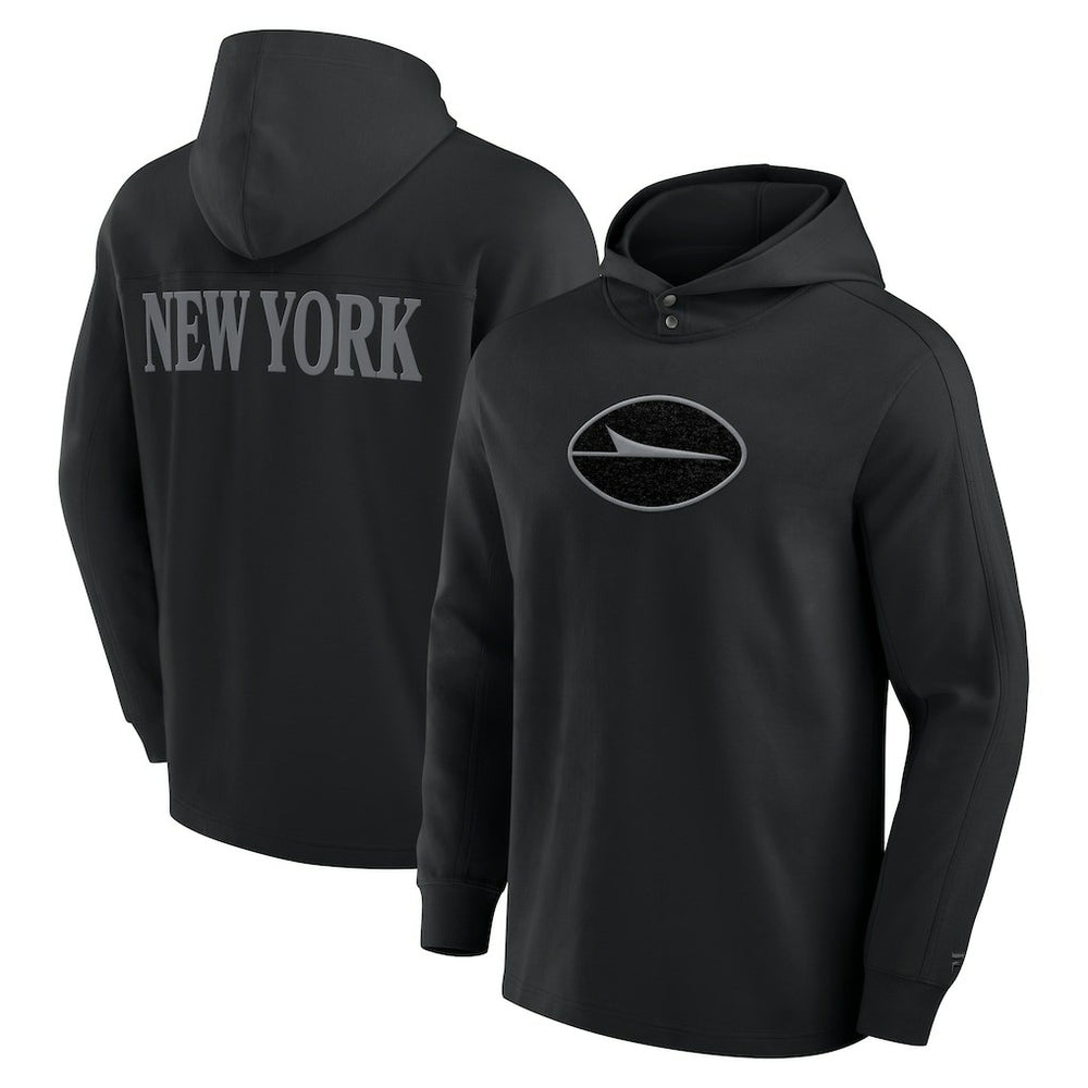 New York Jets Fanatics Elements Blaze Tri-Blend Long Sleeve Hoodie T-Shirt