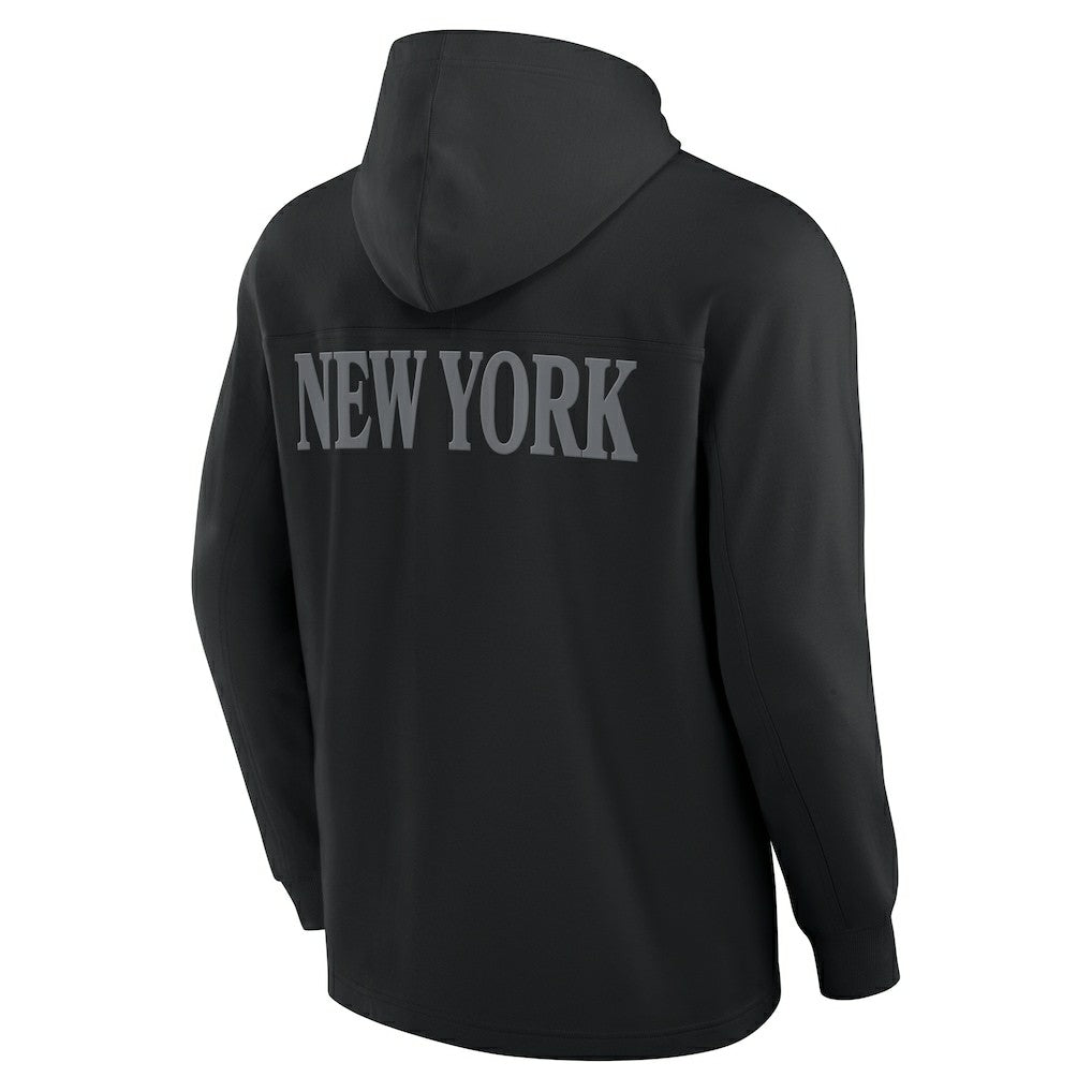 New York Jets Fanatics Elements Blaze Tri-Blend Long Sleeve Hoodie T-Shirt