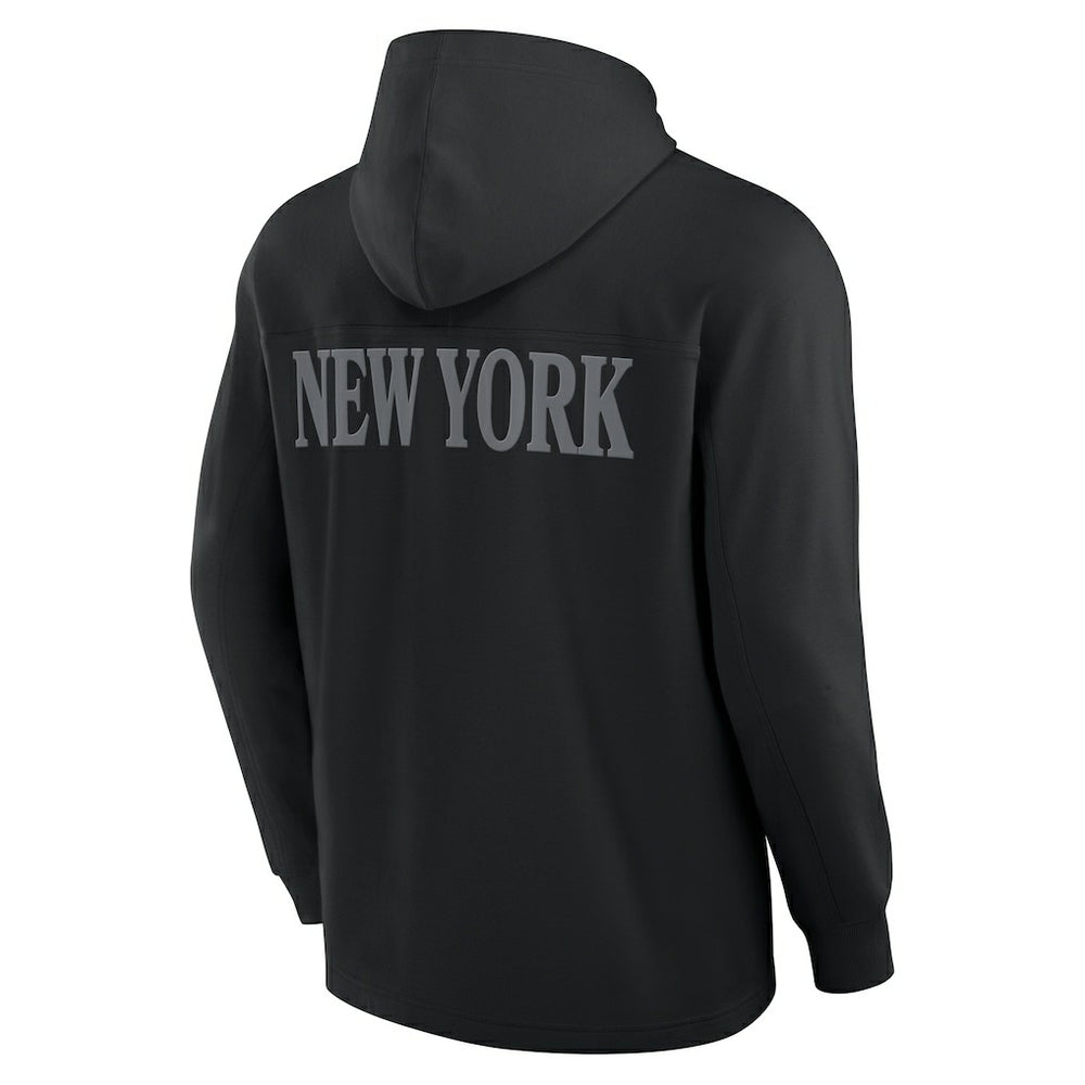 New York Jets Fanatics Elements Blaze Tri-Blend Long Sleeve Hoodie T-Shirt