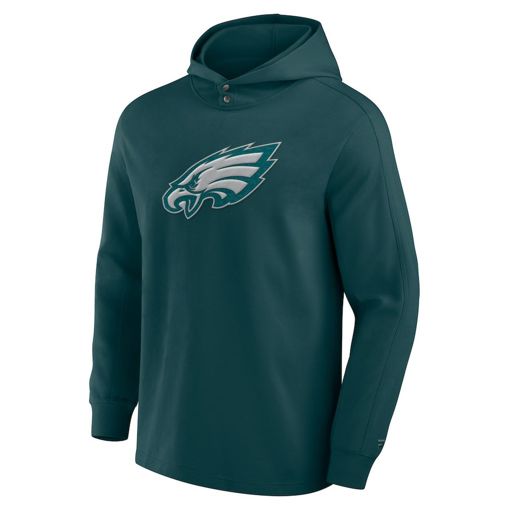 Philadelphia Eagles Fanatics Elements Blaze Tri-Blend Long Sleeve Hoodie T-Shirt