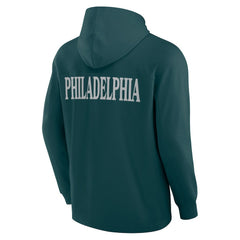 Philadelphia Eagles Fanatics Elements Blaze Tri-Blend Long Sleeve Hoodie T-Shirt