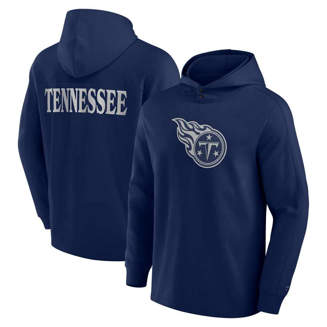 Tennessee Titans Fanatics Elements Blaze Tri-Blend Long Sleeve Hoodie T-Shirt