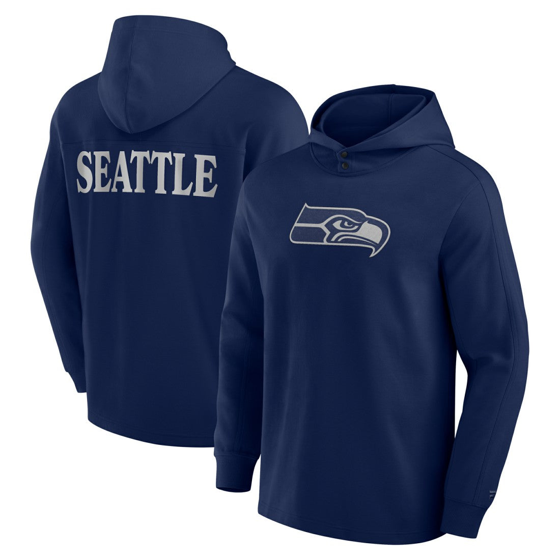 Seattle Seahawks Fanatics Elements Blaze Tri-Blend Long Sleeve Hoodie T-Shirt