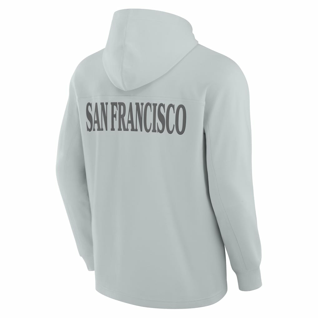 San Francisco 49ers Fanatics Elements Blaze Tri-Blend Long Sleeve Hoodie T-Shirt