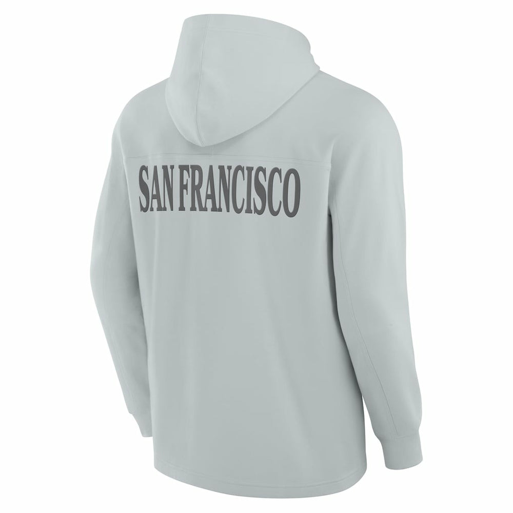 San Francisco 49ers Fanatics Elements Blaze Tri-Blend Long Sleeve Hoodie T-Shirt
