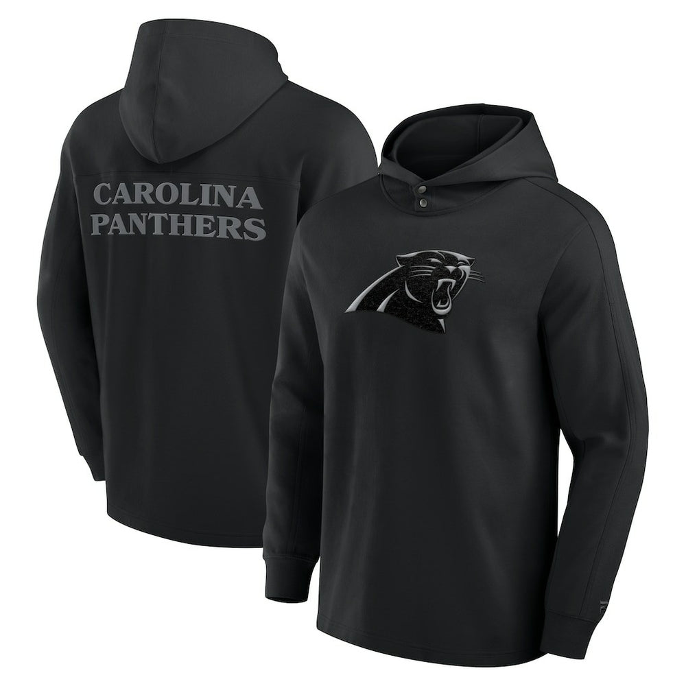 Carolina Panthers Fanatics Elements Blaze Tri-Blend Long Sleeve Hoodie T-Shirt