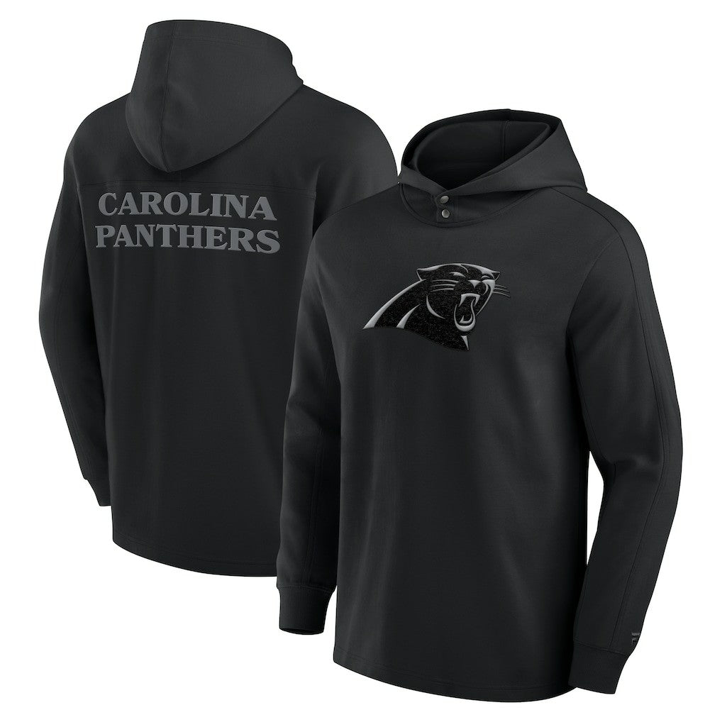 Carolina Panthers Fanatics Elements Blaze Tri-Blend Long Sleeve Hoodie T-Shirt