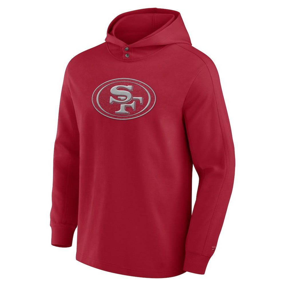 San Francisco 49ers Fanatics Elements Blaze Tri-Blend Long Sleeve Hoodie T-Shirt