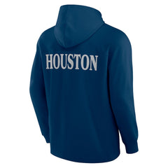 Houston Texans Fanatics Elements Blaze Tri-Blend Long Sleeve Hoodie T-Shirt