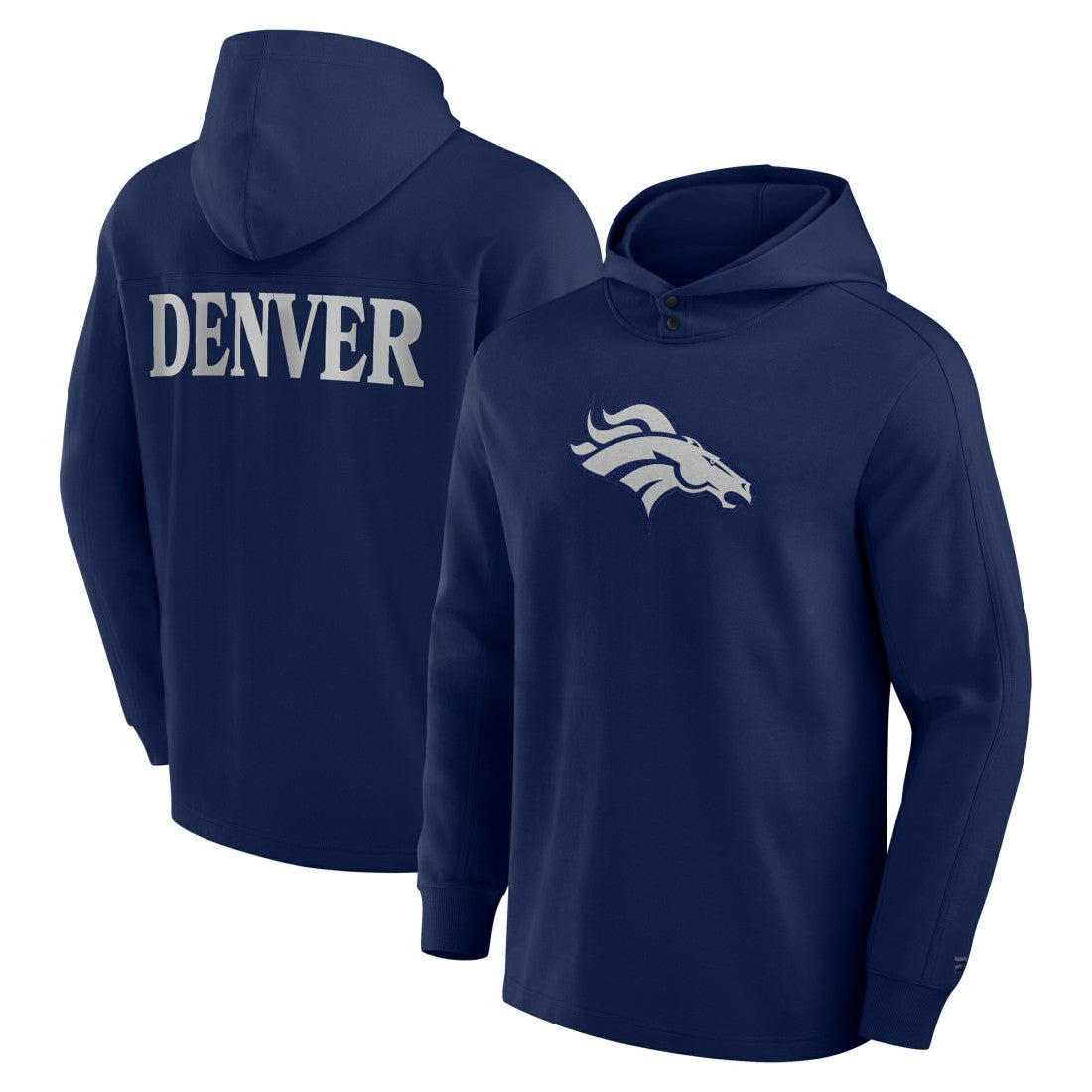 Denver Broncos Fanatics Elements Blaze Tri-Blend Long Sleeve Hoodie T-Shirt
