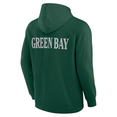 Green Bay Packers Fanatics Elements Blaze Tri-Blend Long Sleeve Hoodie T-Shirt
