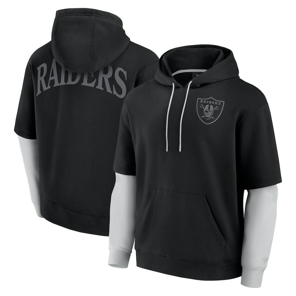 Las Vegas Raiders Fanatics Unisex Sleek Elements Pullover Hoodie