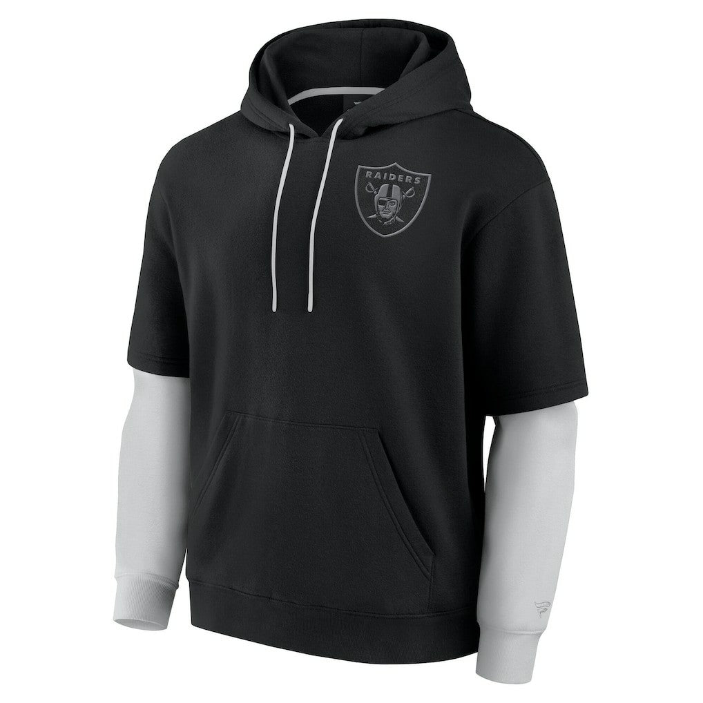 Las Vegas Raiders Fanatics Unisex Sleek Elements Pullover Hoodie