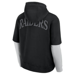 Las Vegas Raiders Fanatics Unisex Sleek Elements Pullover Hoodie