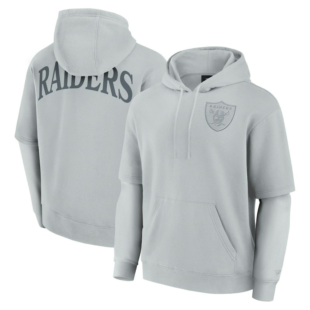 Las Vegas Raiders Fanatics Unisex Sleek Elements Pullover Hoodie