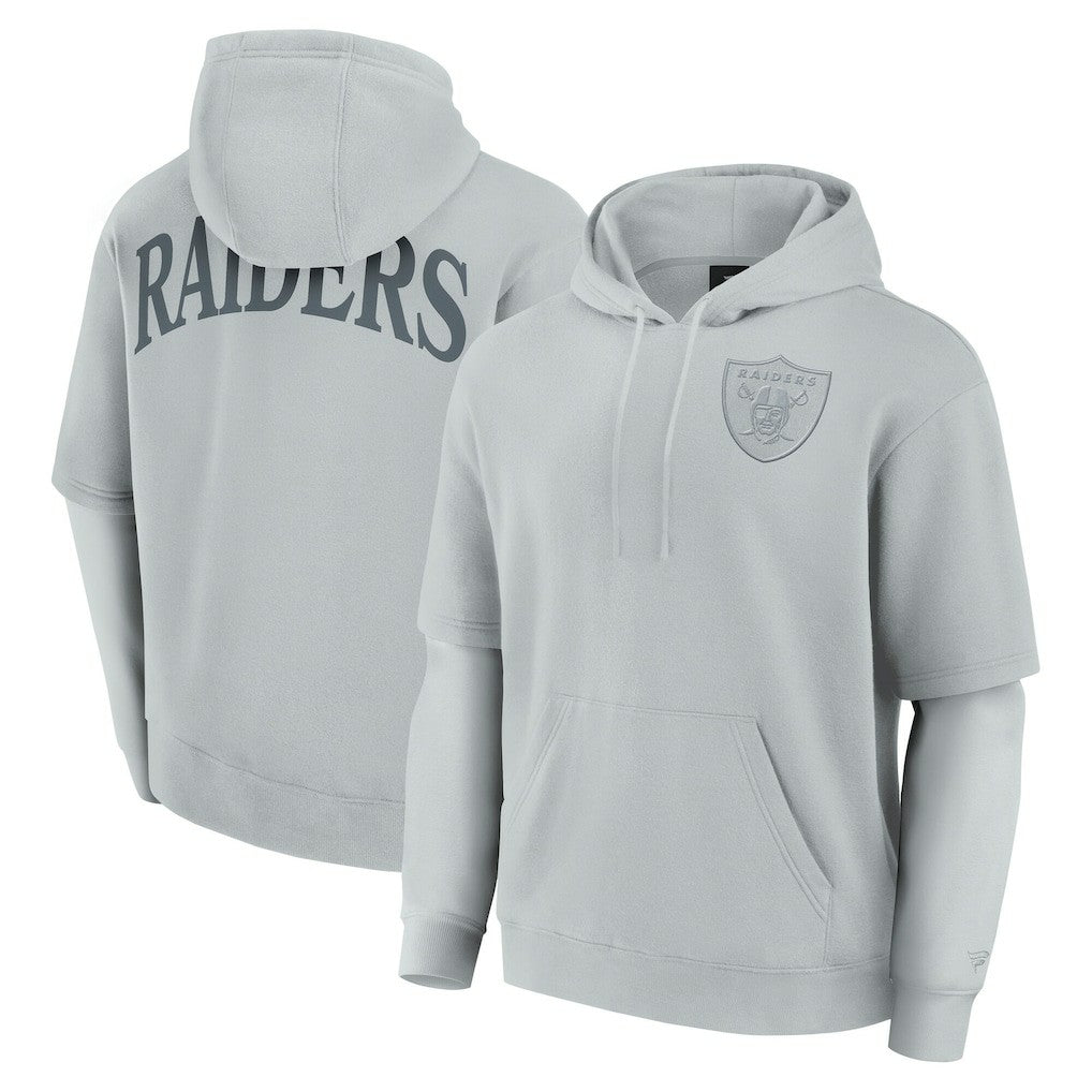 Las Vegas Raiders Fanatics Unisex Sleek Elements Pullover Hoodie