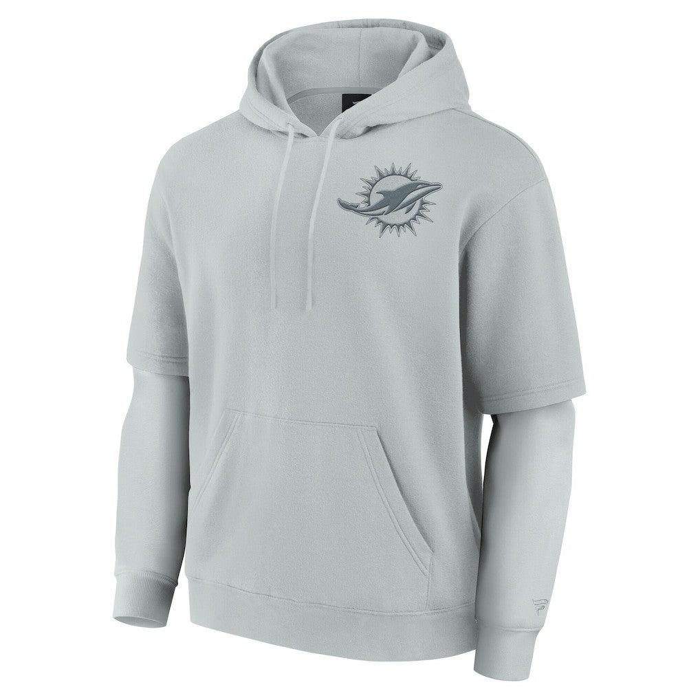 Miami Dolphins Fanatics Unisex Sleek Elements Pullover Hoodie