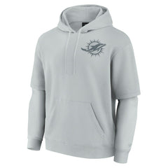 Miami Dolphins Fanatics Unisex Sleek Elements Pullover Hoodie