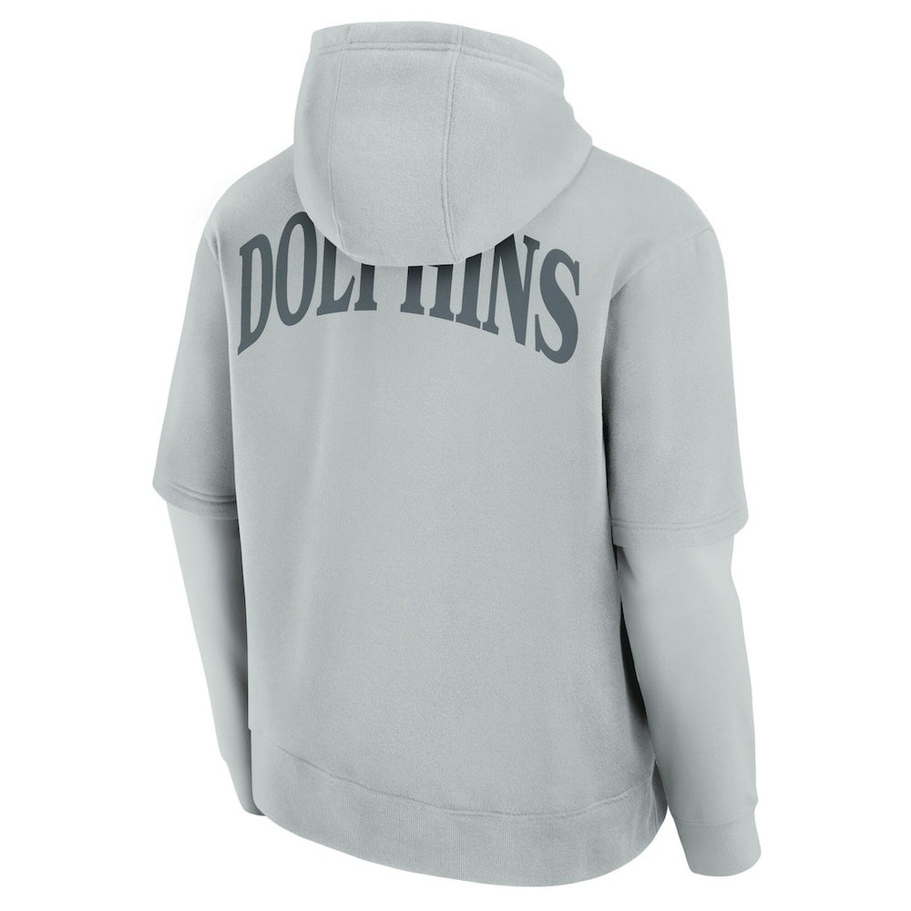 Miami Dolphins Fanatics Unisex Sleek Elements Pullover Hoodie