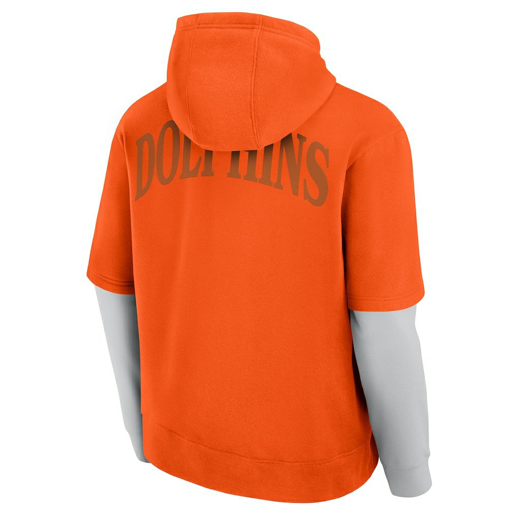 Miami Dolphins Fanatics Unisex Sleek Elements Pullover Hoodie