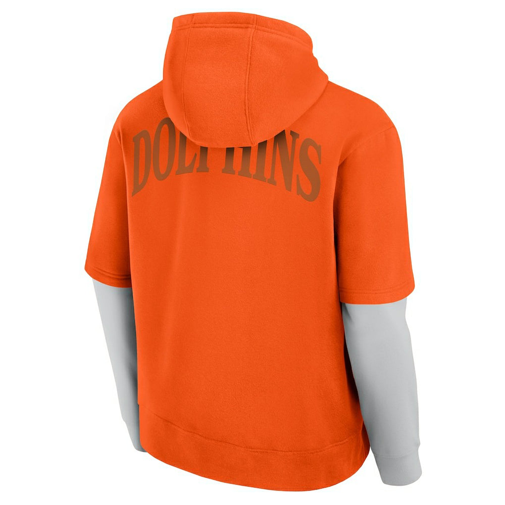Miami Dolphins Fanatics Unisex Sleek Elements Pullover Hoodie