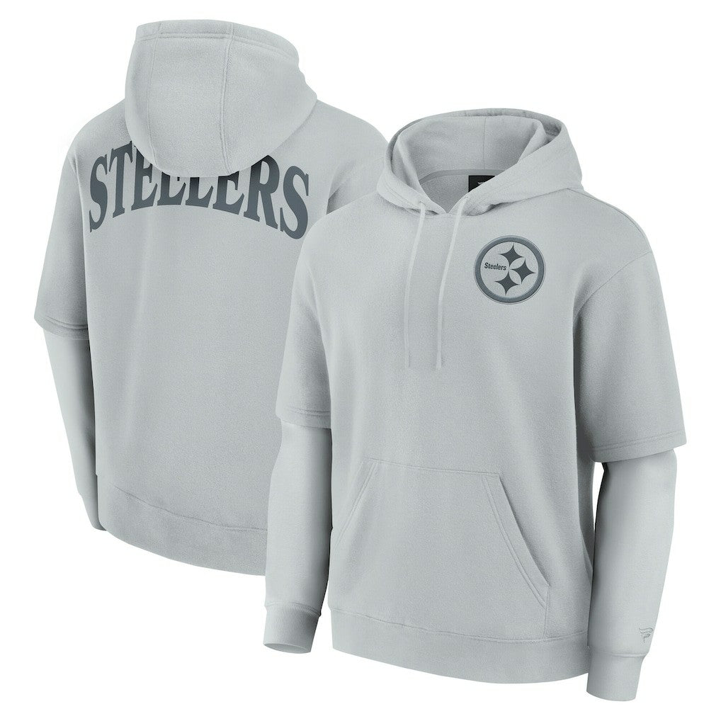 Pittsburgh Steelers Fanatics Unisex Sleek Elements Pullover Hoodie