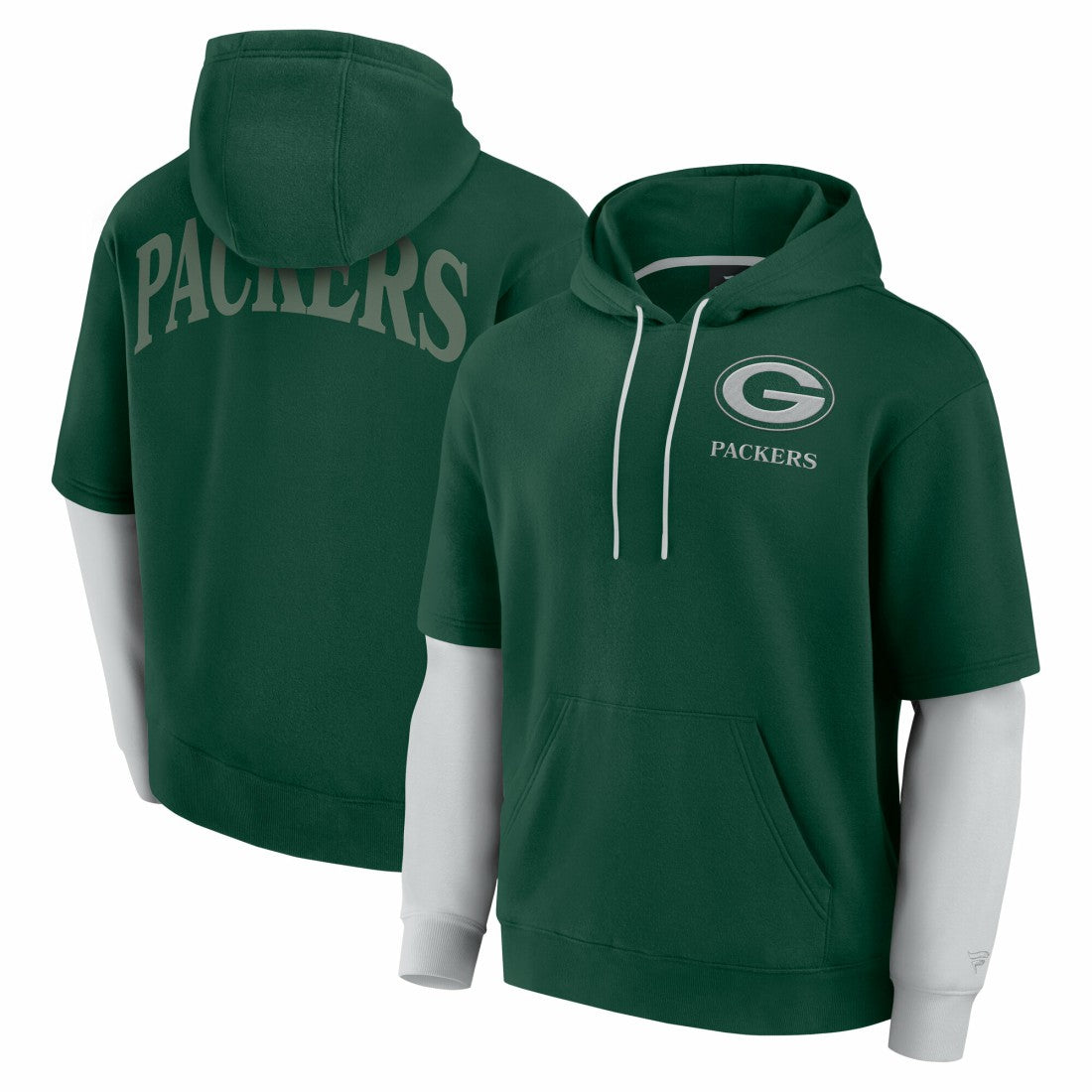 Green Bay Packers Fanatics Unisex Sleek Elements Pullover Hoodie