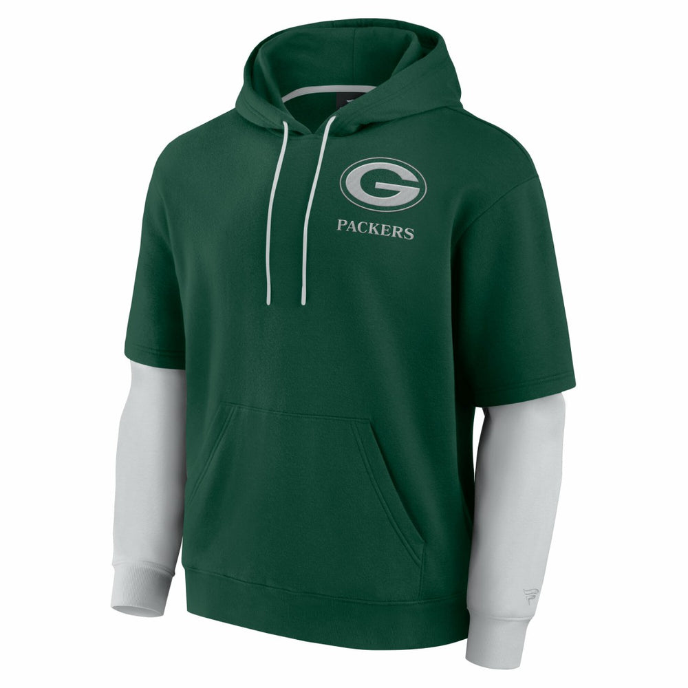 Green Bay Packers Fanatics Unisex Sleek Elements Pullover Hoodie